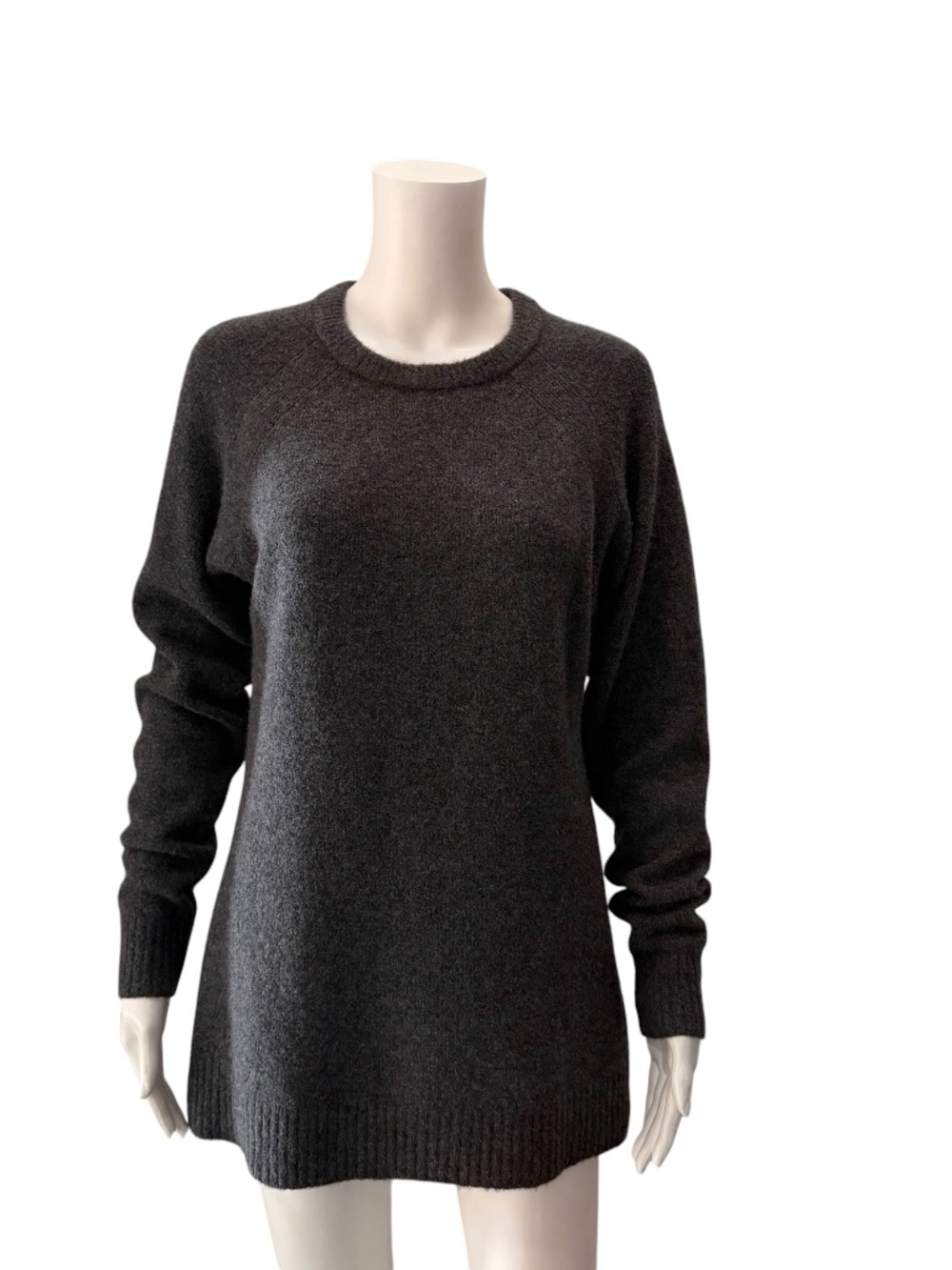 $298 Line Dark Gray Crewneck Pullover Sweater Size XS